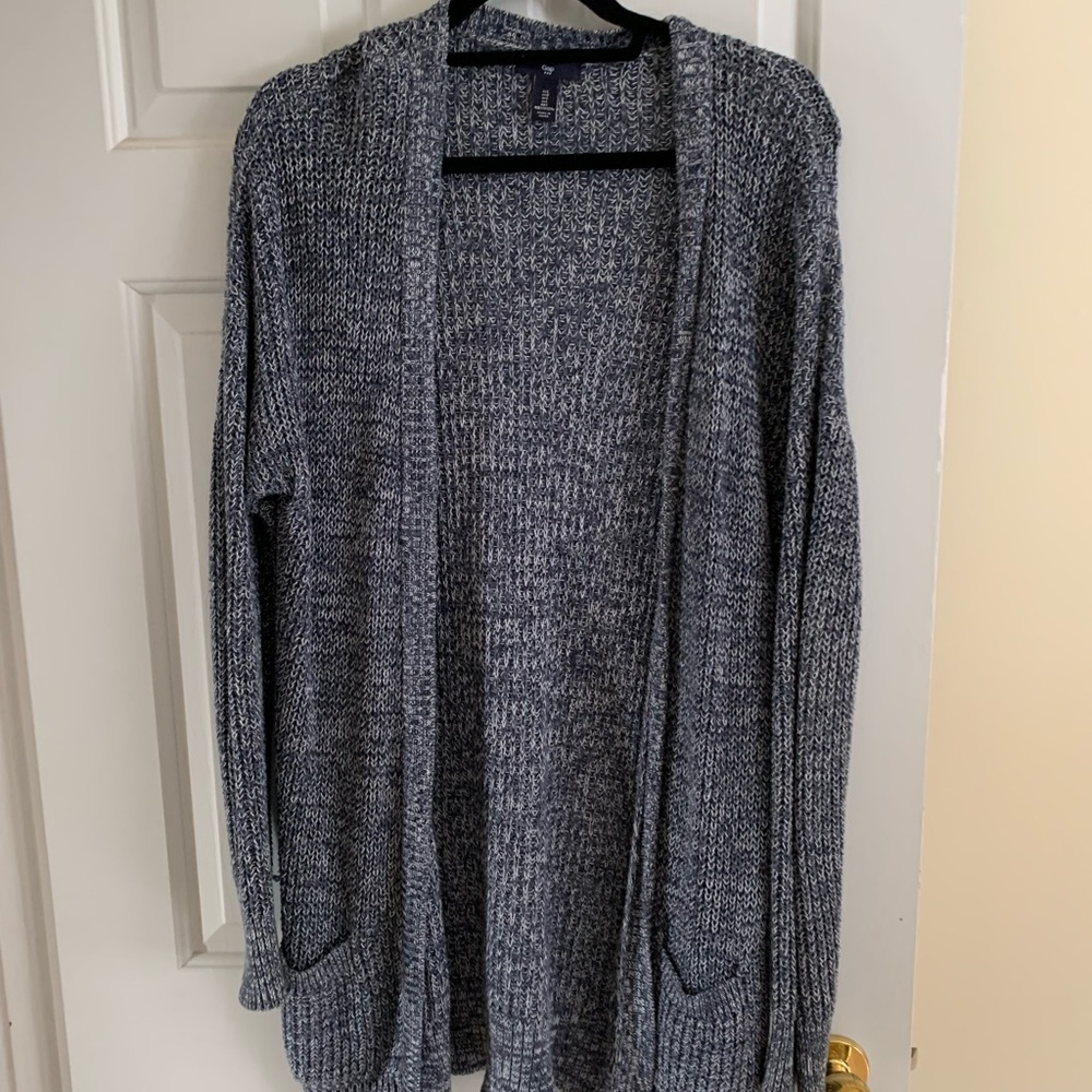 Blue Knit Cardigan